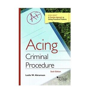 Acing Criminal Procedure (Acing - Paperback, by Abramson Leslie - Acceptable